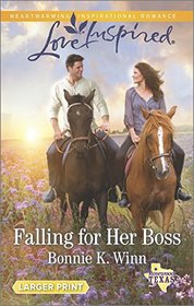 Falling for Her Boss (Rosewood, Texas, Bk 9) (Love Inspired, No 934) (Larger Print)