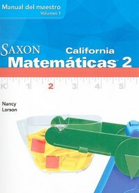 California Saxon Matematicas 2, Volumen 1 (Spanish Edition)