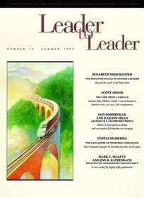 Leader to Leader (LTL), Summer 1999 (J-B Single Issue Leader to Leader) (Volume 13)