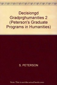 DecisionGd:GradPrgHumanities 2003 (Graduate Programs in Humanities, 2003)