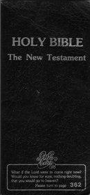 Holy Bible New Testament Soul Winners' Checkbook