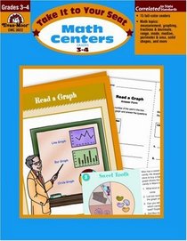 Math Centers Grades 3-4: EMC 3022 (Take It to Your Seat)