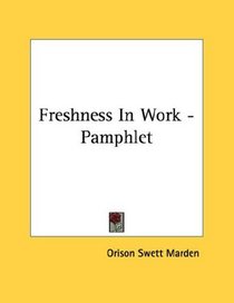 Freshness In Work - Pamphlet