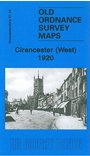 Cirencester West 1920: Gloucestershire Sheet 51.10 (Old Ordnance Survey Maps of Gloucestershire)