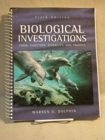 Biological Investigations (Dolphin): Form, Function, Diversity and Process