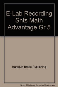 E-Lab Recording Shts Math Advantage Gr 5