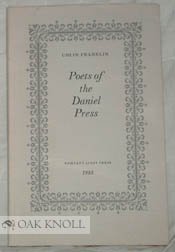 POETS OF THE DANIEL PRESS.