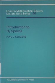 Introduction to Hp Spaces (London Mathematical Society Lecture Note Series)