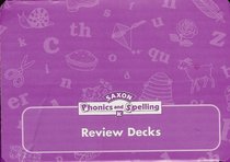 Saxon Phonics & Spelling Review Decks K w/Storage Classroom Set