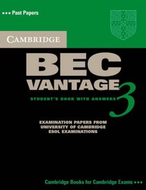Cambridge BEC Vantage 3 Student's Book with Answers (Bec Practice Tests)