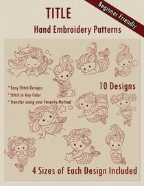 Cute Mermaids Hand Embroidery Patterns