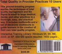 Total Quality in Provider Practices, 10 Users