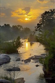 Misty Sunrise Over Sable River in South Africa Journal: 150 page lined notebook/diary