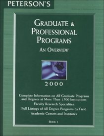 Petersons Graduate  Professional Programs 2000: An Overview