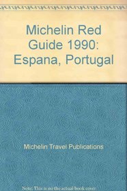 Michelin Red Guide Espana-Portugal 1990