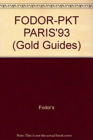 FODOR-PKT PARIS'93 (Fodor's Pocket Guide to Paris)