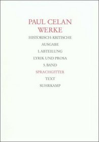 Werke, Bd.5, Sprachgitter, 2 Tle.