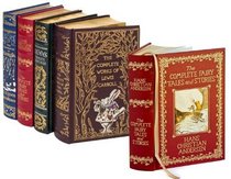 4 Volume Leatherbound Fantasy Collection - The Chronicles of Narnia, Grimm's Complete Fairy Tales, Hans Christian Anderson Complete Tales and Stories, and, The Complete Works of Lewis Carroll