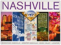 Nashville, Tennessee Popout Map: Downtown Nashville, Greater Nashville, Music Vally, Locater