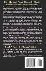 The 48 Laws of Power:: Robert Greene --- Chapter by Chapter Summary (The 48 Laws Of Power: A Chapter by Chapter Summary)