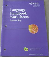 Language Handbook Worksheets Answer Key (Elements of Literature Sixth Course Literature of Britain with World Classics)