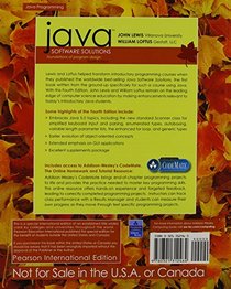 Java Software Solutions: Java 5 Version, Foundations of Program Design: AND Java Software Structures, Designing and Using Data Structures