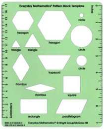 Grades 1-3: Pattern Block Template (Set of 10)