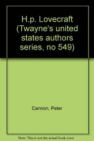 H.P. Lovecraft (Twayne's United States Authors Series)