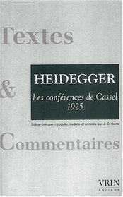 Les Conferences de Cassel 1925 Avec la correspondance Husserl Dil