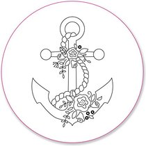 Nautical Embroidery Pattern Transfers (set of 10 hoop designs!)