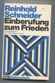 Einberufung zum Frieden (Gutersloher Taschenbucher : Siebenstern ; 249) (German Edition)