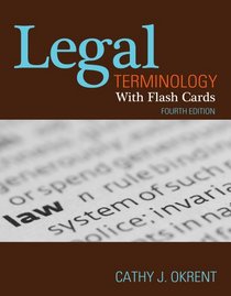 Legal Terminology with Flashcards (West Legal Studies series)