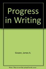 Progress in Writing; A Learning Program: A Learning Program