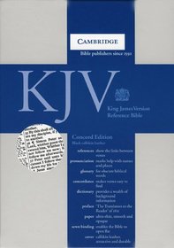 KJV Concord Reference Edition with Concordance and Dictionary Black calfskin leather CD267