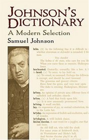 Johnson's Dictionary: A Modern Selection (Dover Books on Literature & Drama)