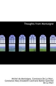 Thoughts from Montaigne