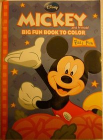 Mickey Big Fun Book to Color: Fall Fun (Disney)