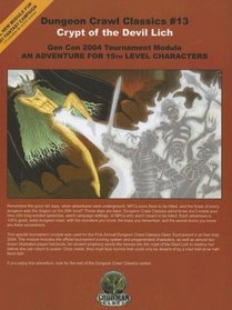 Dungeon Crawl Classics 13 2nd Printing: Crypt of the Devil Lich