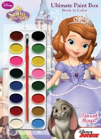 Disney Junior Sofia the First: Almost Royal: Ultimate Paint Box Book to Color