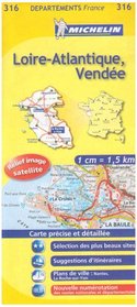 Loire-Atlantique, Vendee Road Map #316 (1:150,000 France Series, 316)
