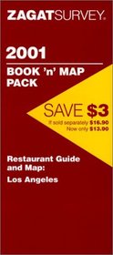 Zagatsurvey 2001 Book 'N' Map Pack: Restaurant Guide and Map : Los Angeles (Zagat Guides)