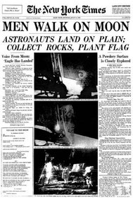 New York Times Moon Landing Historic Compilation Newspaper