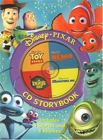 Disney/Pixar CD Storybook: Finding Nemo, Monsters, Inc., A Bug's Life, Toy Story -- Includes 4 Stories and 8 Rhymes (Book and Audio CD)