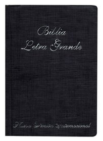 NVI Spanish Large Print Bible - Black Paperback (Spanish Edition)