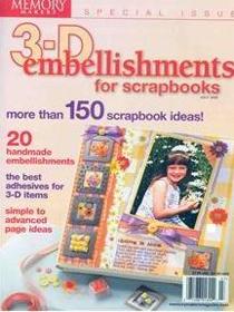 3-D Embellishments for Scrapbooks