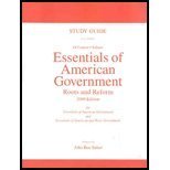 Essentials of American Government -Study Guide