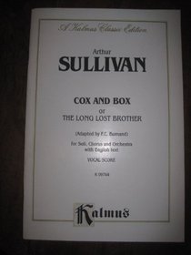Cox and Box (Kalmus Edition)