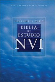 NVI Biblia de estudio, piel especial, negro