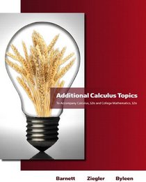 Additional Calculus Topics for Calculus for Business, Economics, Life Sciences & Social Sciences