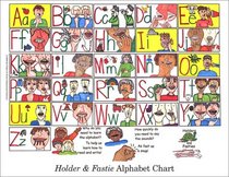 Holder and Fastie Alphabet Chart 25-Pack, Contains 25 8-1/2 x 11 Cards